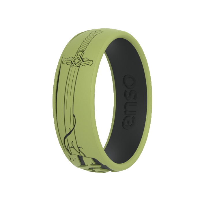 Etched Folklore Silicone Ring - Hero's Sword