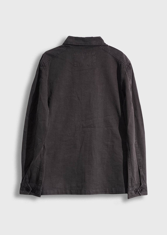 Herringbone Military Jacket - Iron & Resin