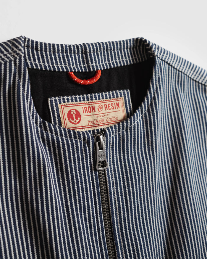 Highland Vest - Hickory Stripe - Iron & Resin