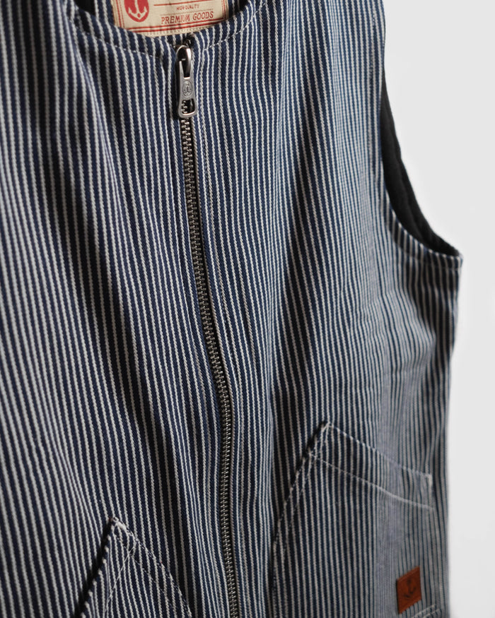 Highland Vest - Hickory Stripe - Iron & Resin
