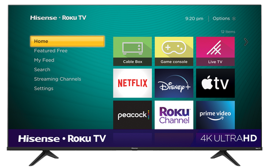 Hisense 55" Smart TV 4K UHD Roku TV w/ HDR(Refurbished) Tv's ONLY for delivery in San Diego and Tijuana