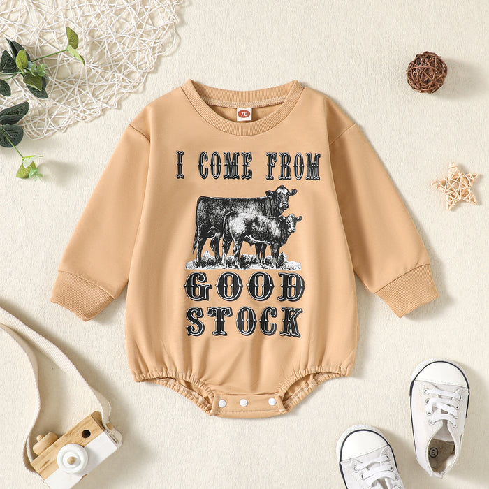 HOME IS WHERE THE HERD IS Long-Sleeve Onesie