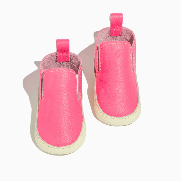 Hot Pink Slip On Baby Shoe Slip On Soft Sole