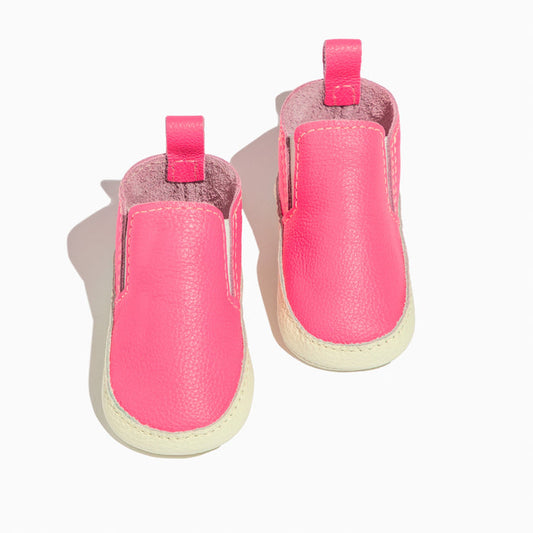 Hot Pink Slip On Baby Shoe Slip On Soft Sole