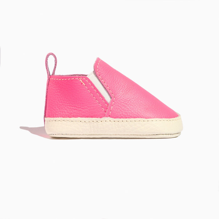 Hot Pink Slip On Baby Shoe Slip On Soft Sole