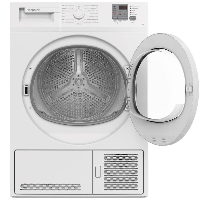 Hotpoint CHDC82WWGDUK 8KG Condenser Tumble Dryer Black