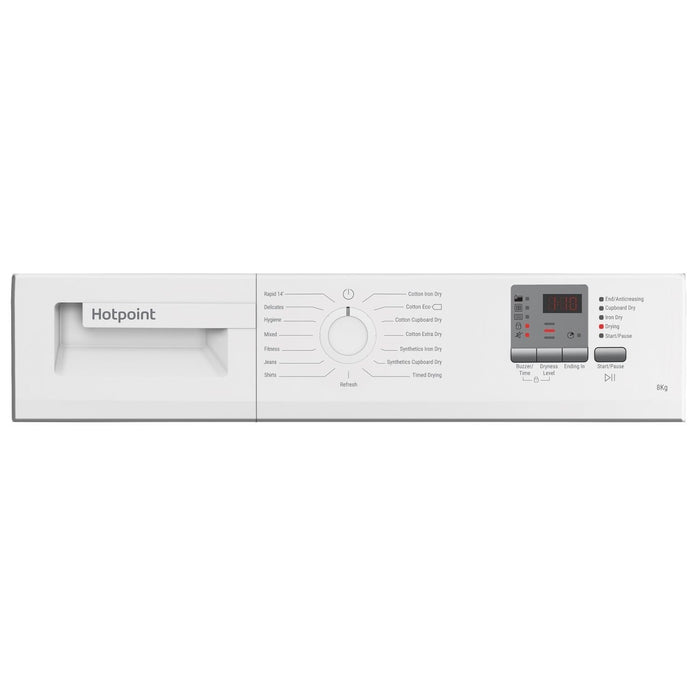Hotpoint CHDC82WWGDUK 8KG Condenser Tumble Dryer Black