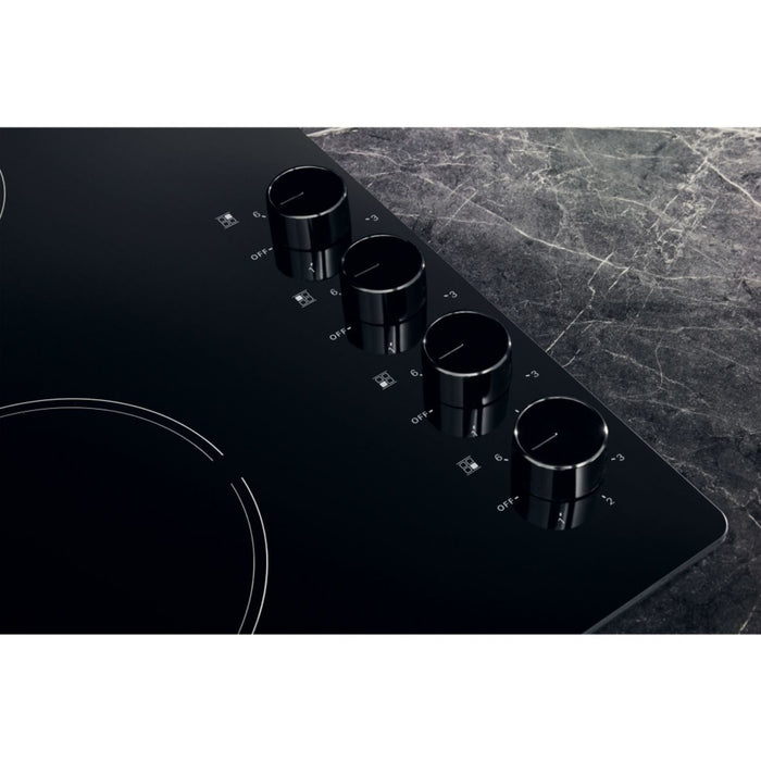 Hotpoint HR620RH 60cm 4 Zone Control Electric Ceramic Hob Black