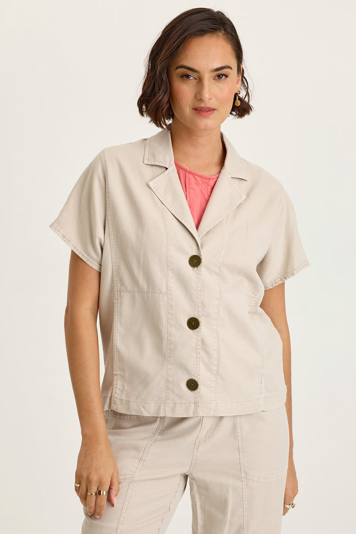 Wearables Hugh Twill Boxy Short Sleeve Jacket