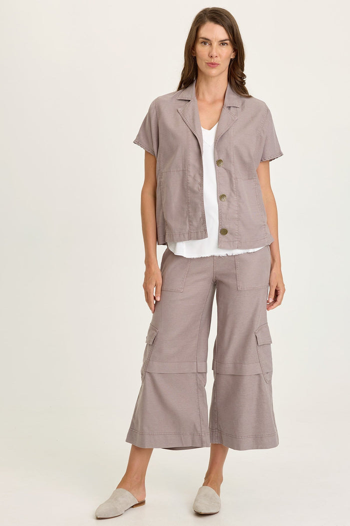 Wearables Hugh Twill Boxy Short Sleeve Jacket