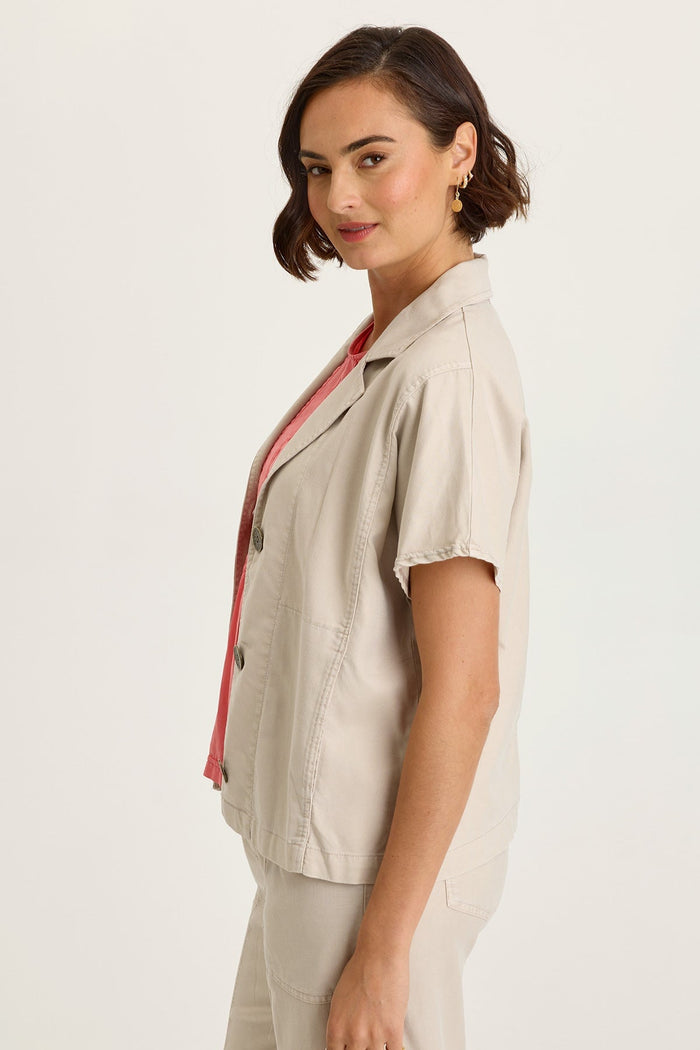 Wearables Hugh Twill Boxy Short Sleeve Jacket