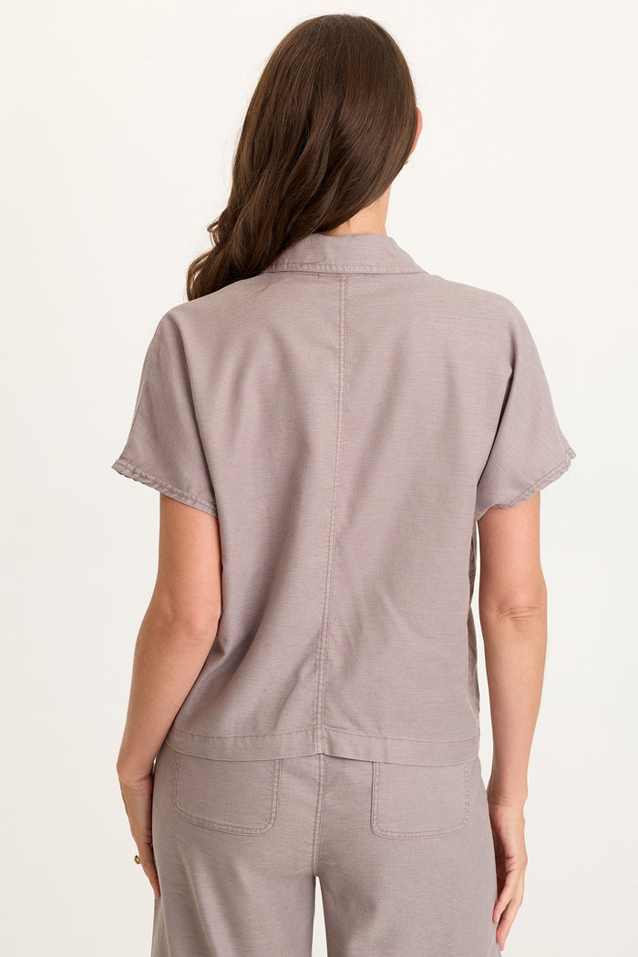 Wearables Hugh Twill Boxy Short Sleeve Jacket