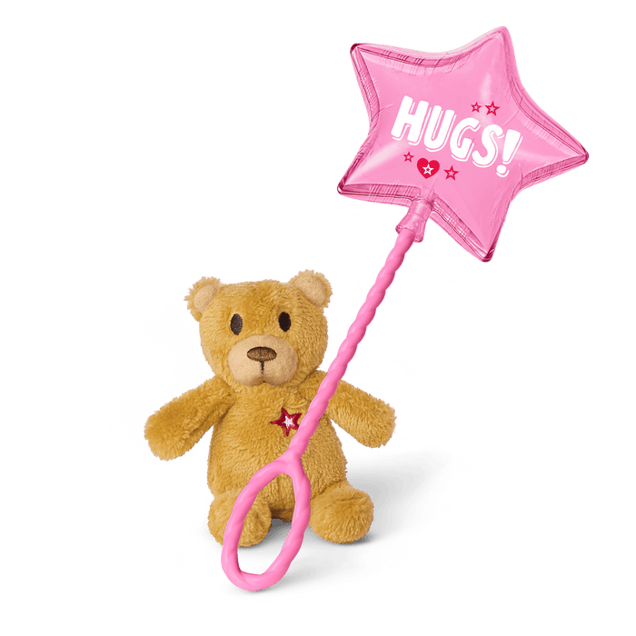 Hugs and Well Wishes Balloon & Bear for WellieWishers & Bitty Baby Dolls