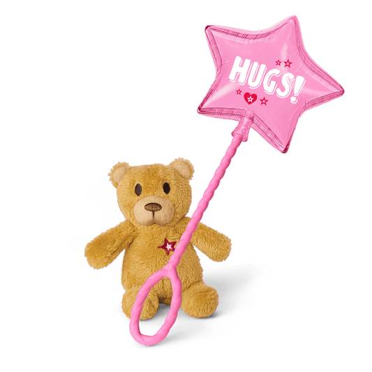 Hugs and Well Wishes Balloon & Bear for WellieWishers & Bitty Baby Dolls