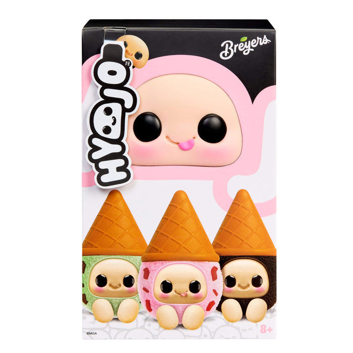 Breyers ice cream cone toys with Hyoji branding on a white background