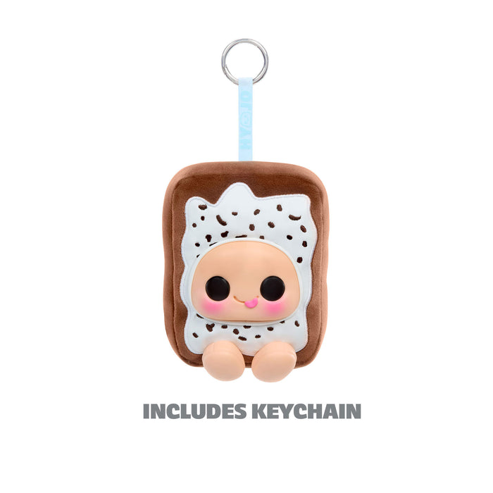 Plush keychain with a cute design on a white background