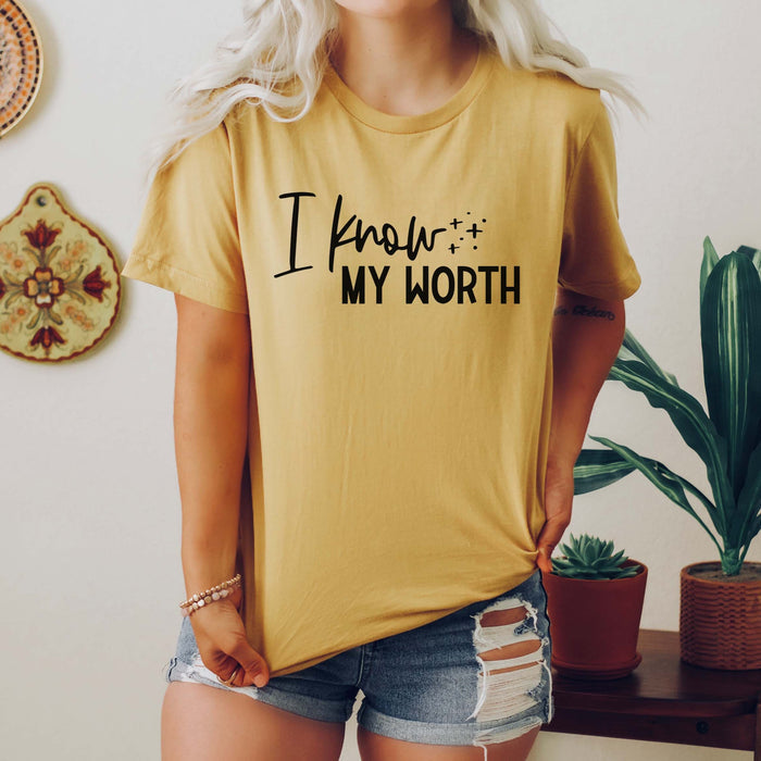 "I know my worth" Empowerment T-Shirt
