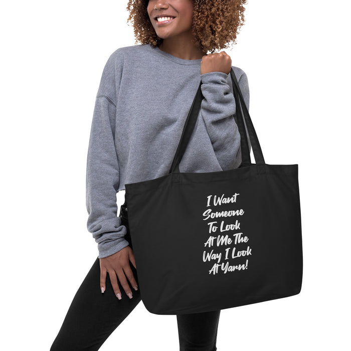 I Want Someone - Large Organic Tote Bag