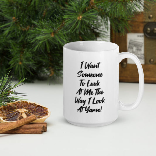I Want Someone - White Glossy Mug
