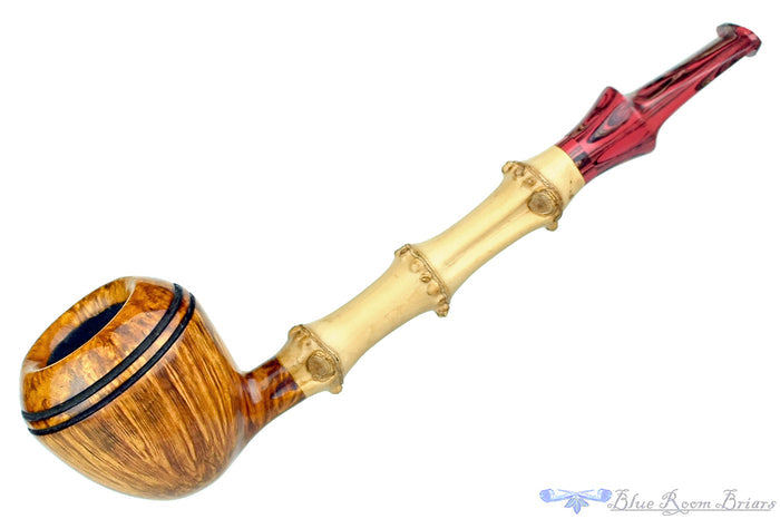 Blue Room Briars is proud to present this Ian Nicol Pipe Bamboo Shank Rhodesian