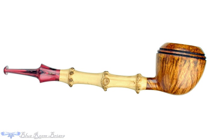 Blue Room Briars is proud to present this Ian Nicol Pipe Bamboo Shank Rhodesian