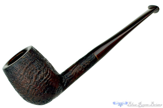 Blue Room Briars is Proud to Present this Ian Nicol Pipe Sandblast Billiard with Brindle