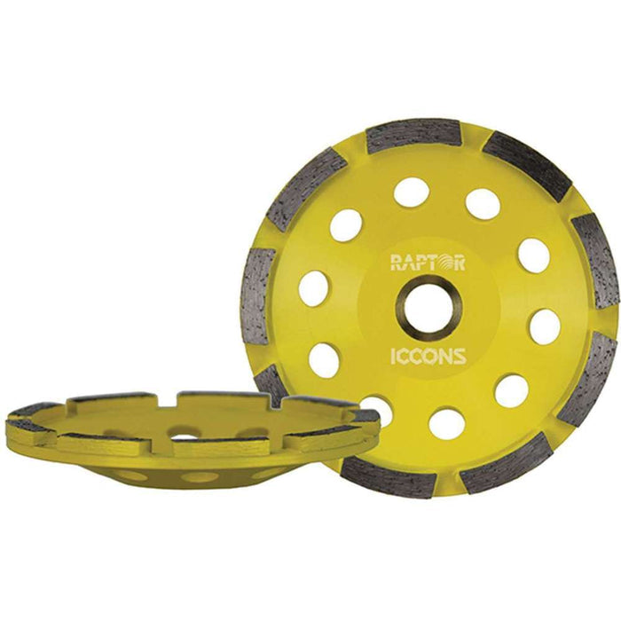 Iccons Ridgeback Single Row Concrete Grinding Cup 100mm Bore 16-22.2