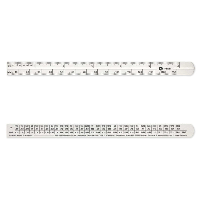 iFixit 6" Metal Ruler by iFixit - The Pi Hut