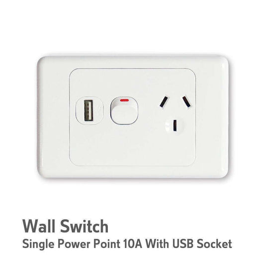 Igoto Single GPO 10A USB