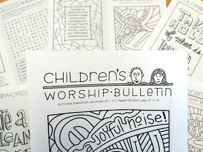 Children's Worship Bulletin