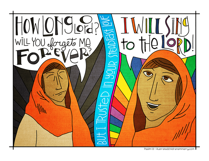 Illustration to accompany children's moment - I will sing to the Lord