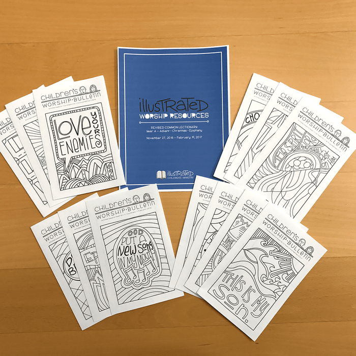 B&W coloring worship resources