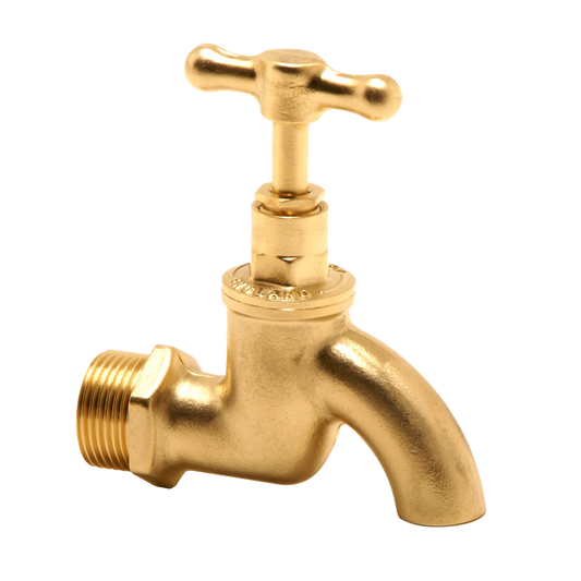 Inox Bib Cock 1/2" Brass