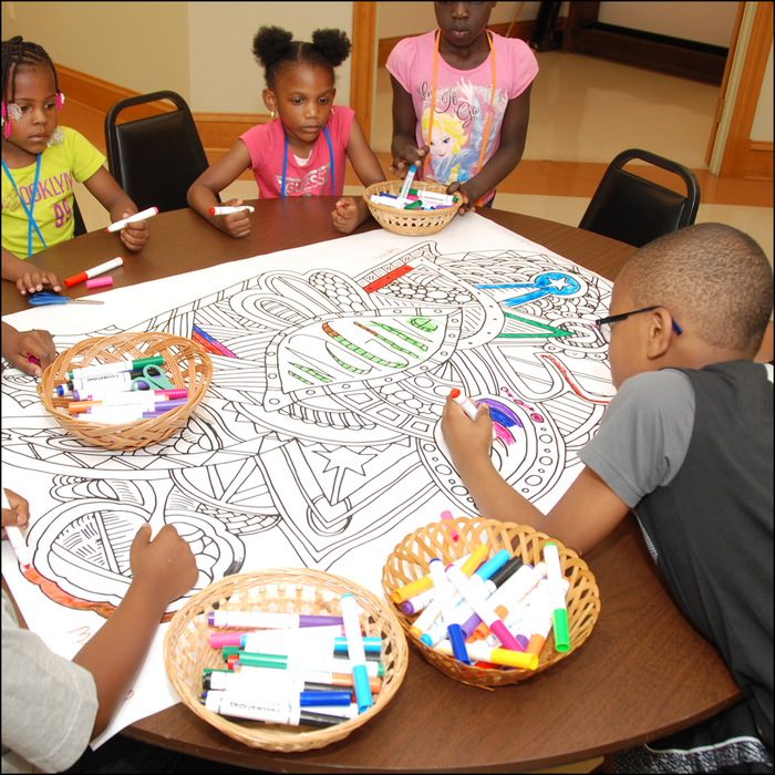 Kid's coloring Inspired coloring poster