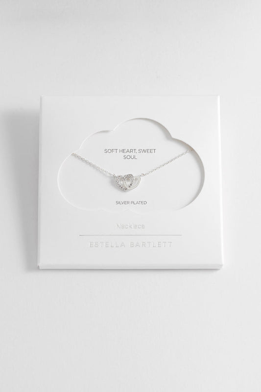 Interlocking Heart CZ Necklace