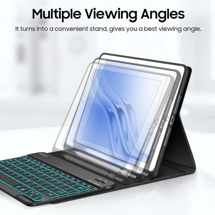 iPad 9th Gen (2021) / iPad 8th Gen / iPad 7th Gen 10.2" Backlit Keyboard Case | Fintie
