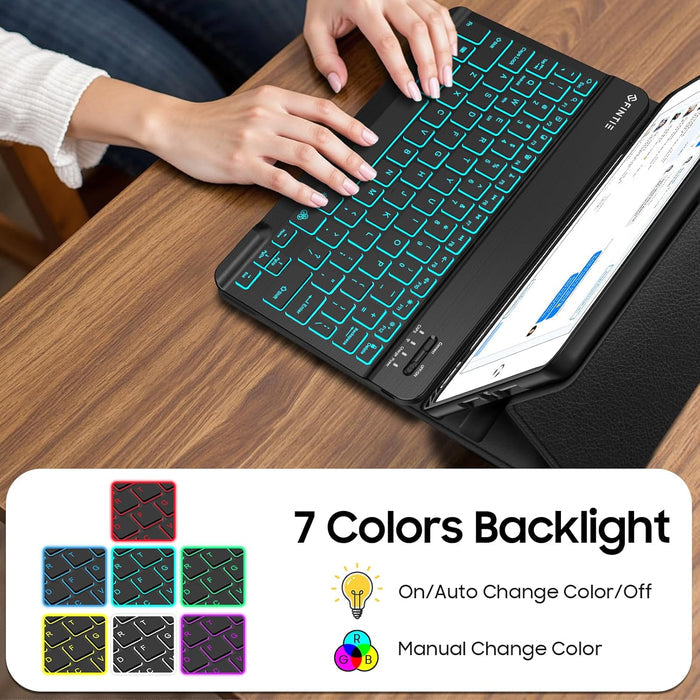 iPad 9th Gen (2021) / iPad 8th Gen / iPad 7th Gen 10.2" Backlit Keyboard Case | Fintie
