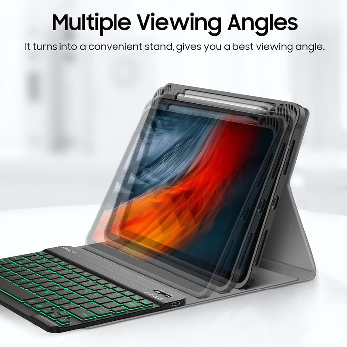 iPad Air 11-inch (M4 2026, M3 2025, M2 2024)/ iPad Air 5th Gen (2022) / iPad Air 4th Gen (2020) 10.9" Backlit Keyboard Case | Fintie