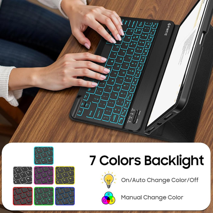 iPad Air 11-inch (M4 2026, M3 2025, M2 2024)/ iPad Air 5th Gen (2022) / iPad Air 4th Gen (2020) 10.9" Backlit Keyboard Case | Fintie
