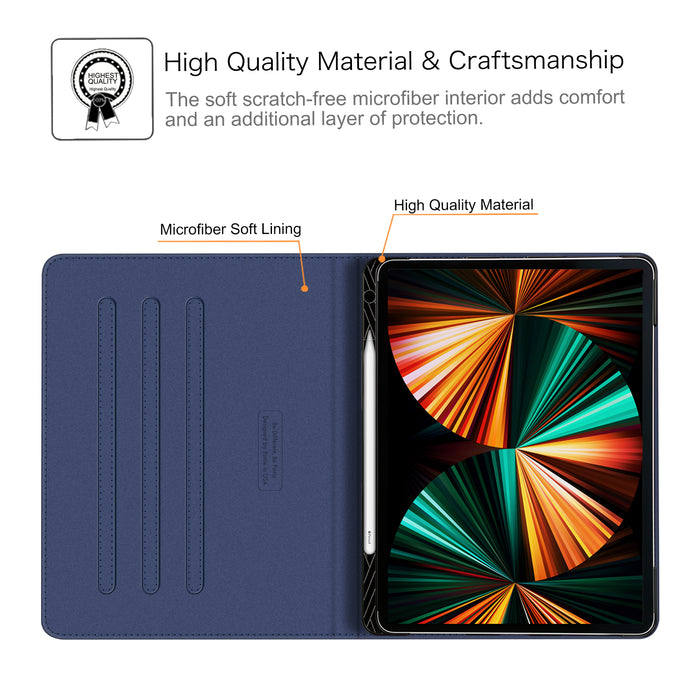 iPad Pro 12.9 Inch 6th/5th Gen 2022/2021 Multi-Angle Viewing Case | Fintie