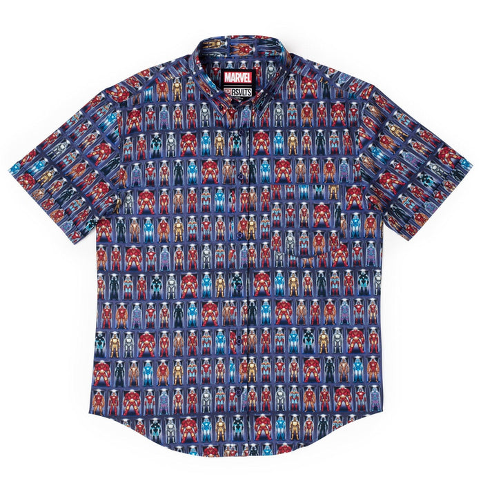 RSVLTS Marvel Short Sleeve Shirt Iron Man “Hall of Armor” – KUNUFLEX Short Sleeve Shirt