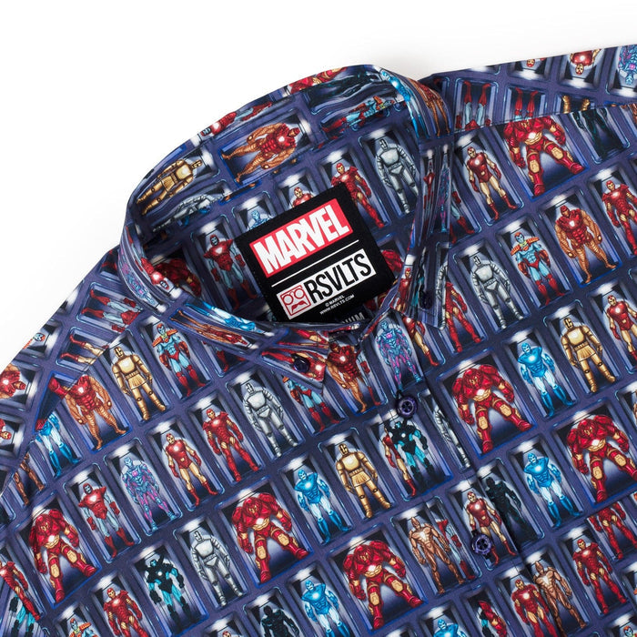 RSVLTS Marvel Short Sleeve Shirt Iron Man “Hall of Armor” – KUNUFLEX Short Sleeve Shirt