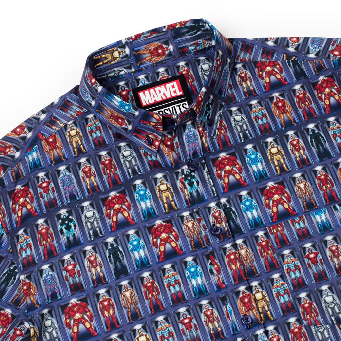 RSVLTS Marvel Short Sleeve Shirt Iron Man “Hall of Armor” – KUNUFLEX Short Sleeve Shirt
