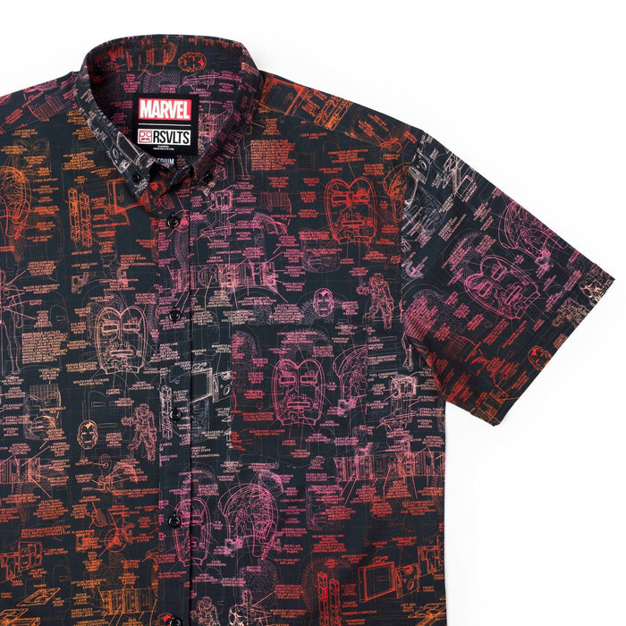 RSVLTS XS Marvel Short Sleeve Shirt Iron Man “The J.A.R.V.I.S.” – KUNUFLEX Short Sleeve Shirt
