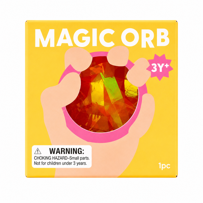 J'adore 2.5 Inch Magic Orb Squishy Fidget Sensory Toy - ORANGE