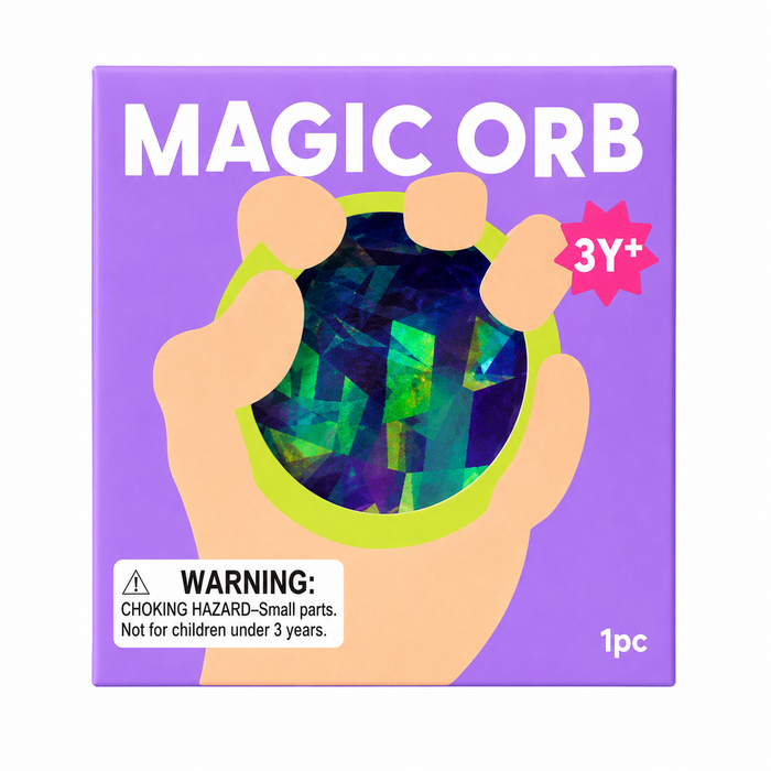 J'adore 2.5 Inch Magic Orb Squishy Fidget Sensory Toy - PURPLE