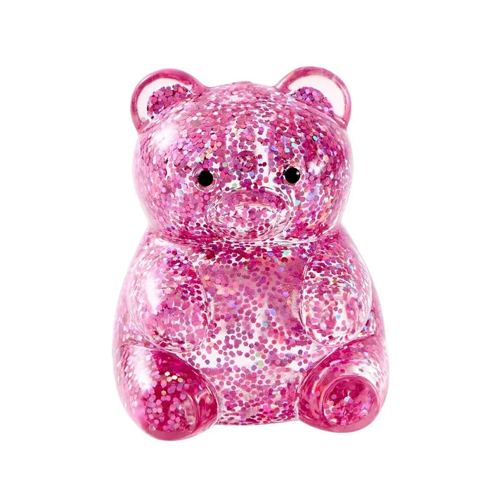 J'adore 2.5 Inch Squeezy Bear Squishy Fidget Sensory Toy - PINK