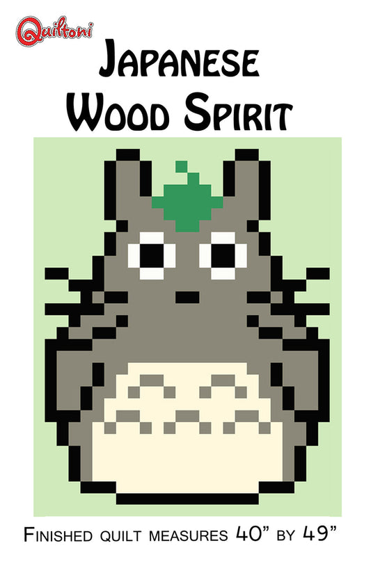 Japanese Wood Spirit Lap Quilt Pattern PDF