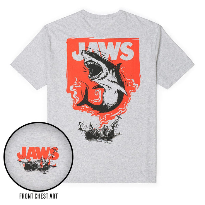 RSVLTS Jaws Crewneck T-shirt Jaws 50th Anniversary "Boat Breaker" – Crewneck Tee Jaws 50th Anniversary "Boat Breaker" – Crewneck Tee