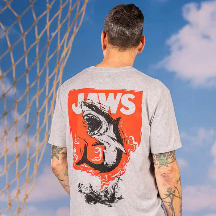 RSVLTS Jaws Crewneck T-shirt Jaws 50th Anniversary "Boat Breaker" – Crewneck Tee Jaws 50th Anniversary "Boat Breaker" – Crewneck Tee